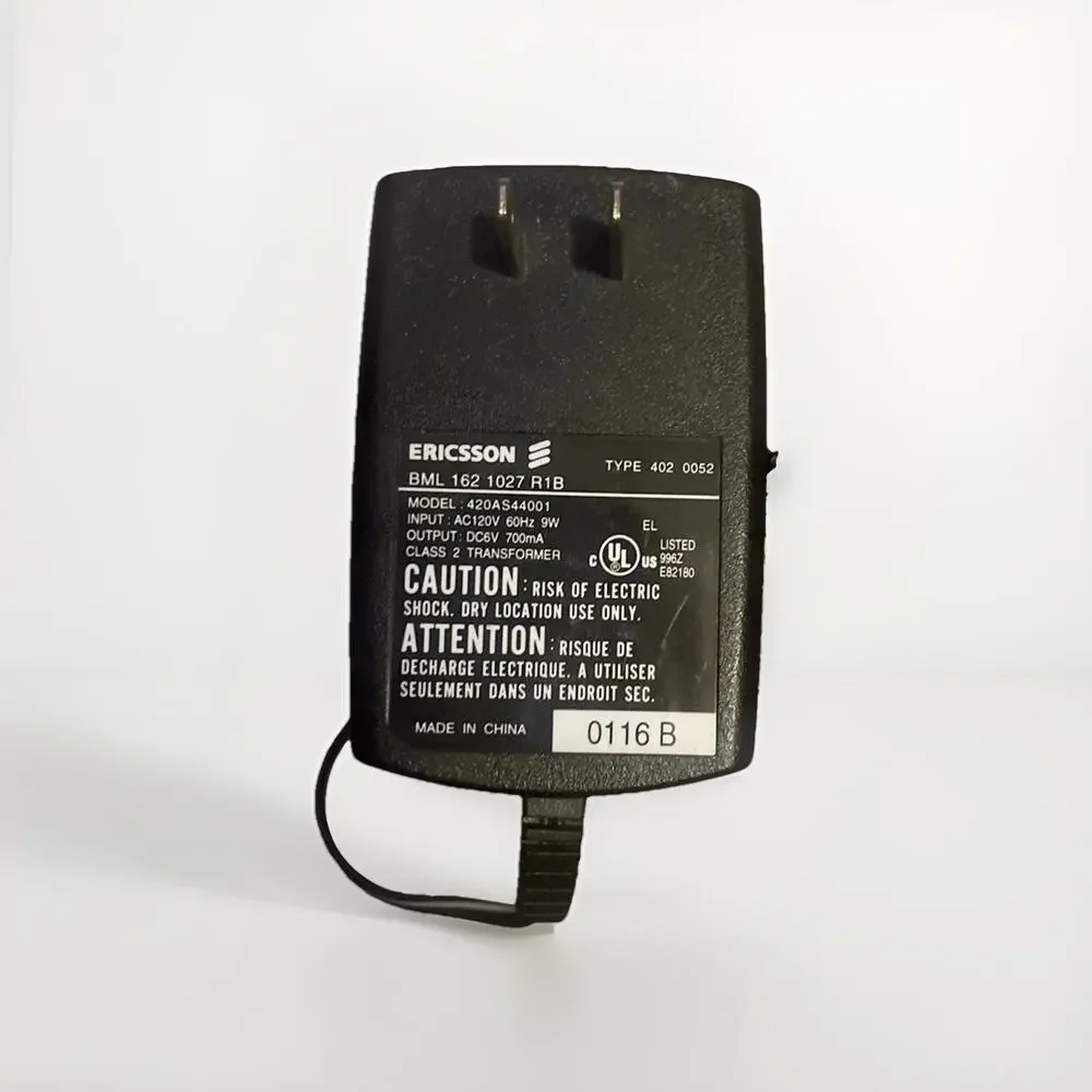 Ericsson Class 2 Transformer Type 402 0052 Model 420AS44001 DC 6V 700m Charger